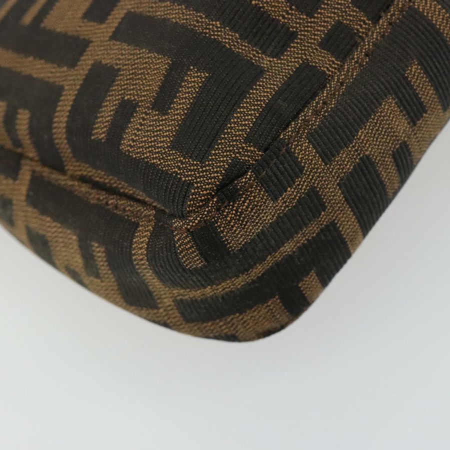 【日本直送】FENDI Zucca帆布Mamma Baguette單肩包 黑色棕色 正品 178866SAM-16