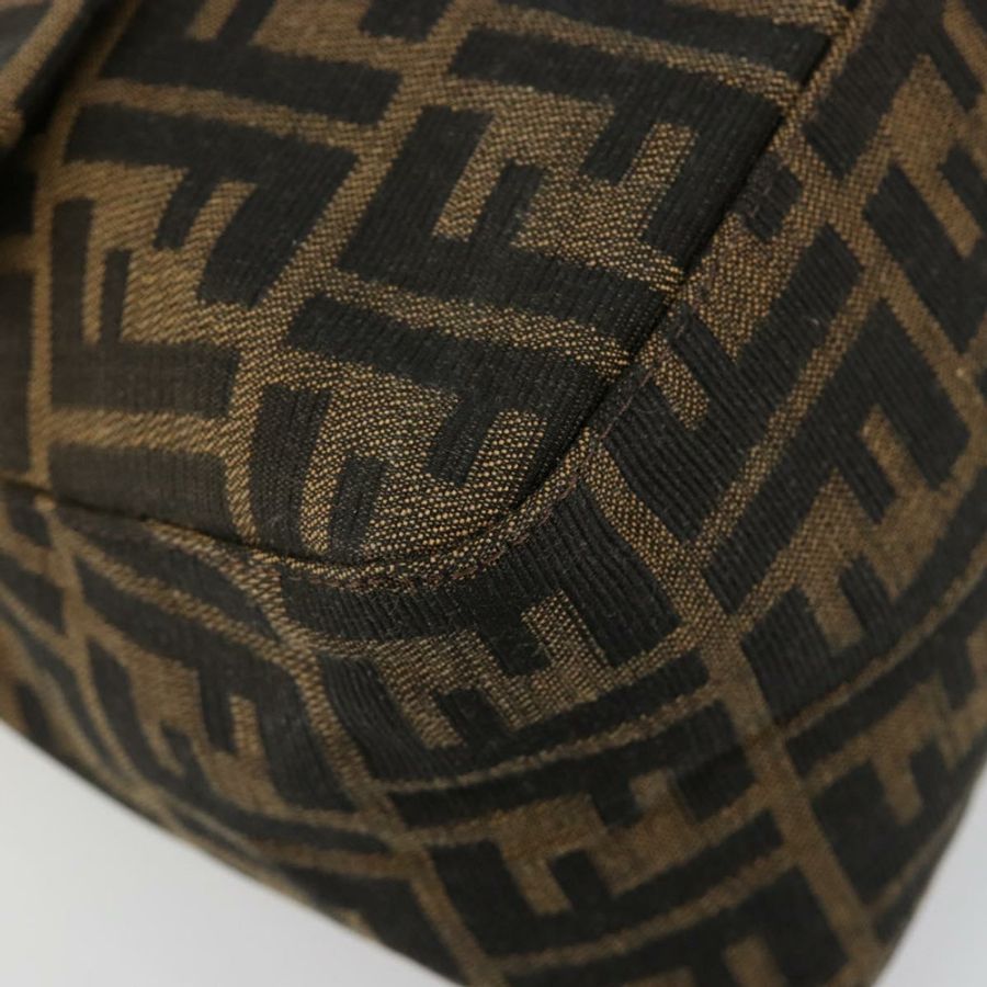 【日本直送】FENDI Zucca帆布Mamma Baguette單肩包 黑色棕色 正品 182028SAM-14
