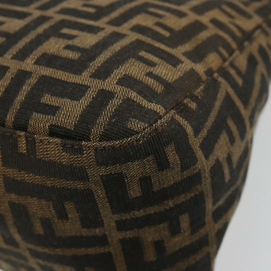 【日本直送】FENDI Zucca帆布Mamma Baguette單肩包 黑色棕色 正品 182028SAM-15
