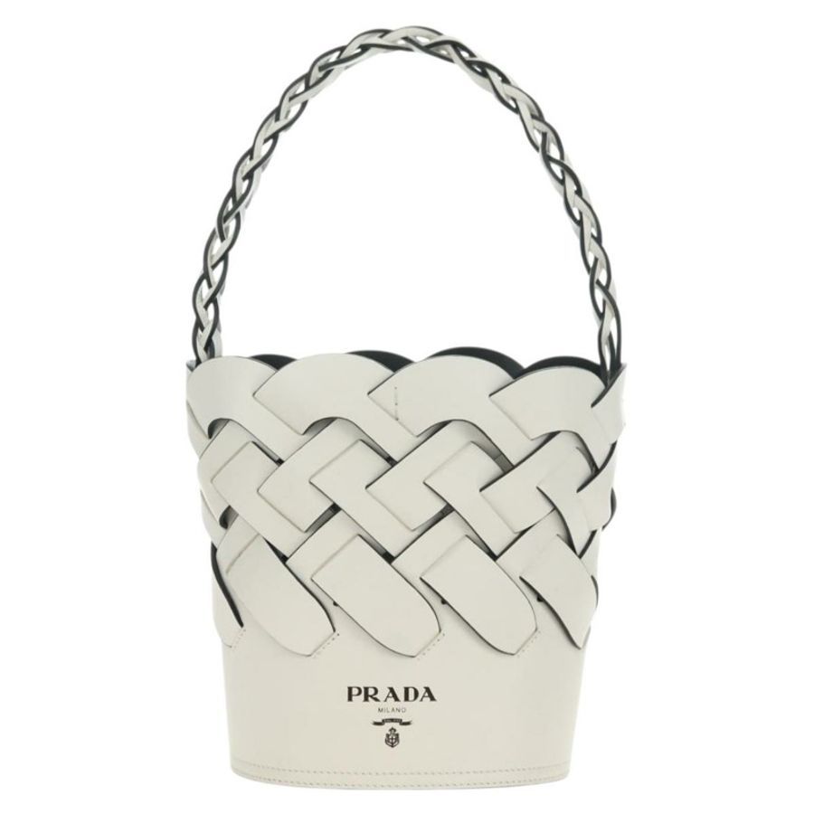 【日本直送】PRADA 白色真皮單肩包,正品,貨號 181616SM-12