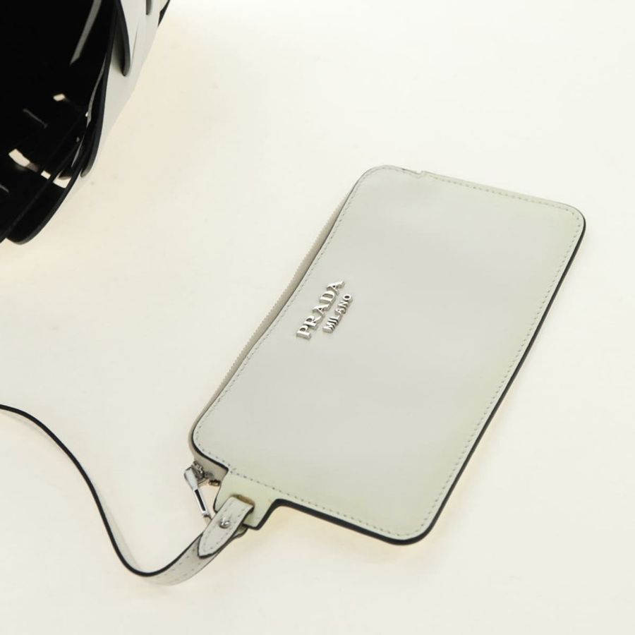 【日本直送】PRADA 白色真皮單肩包,正品,貨號 181616SM-19