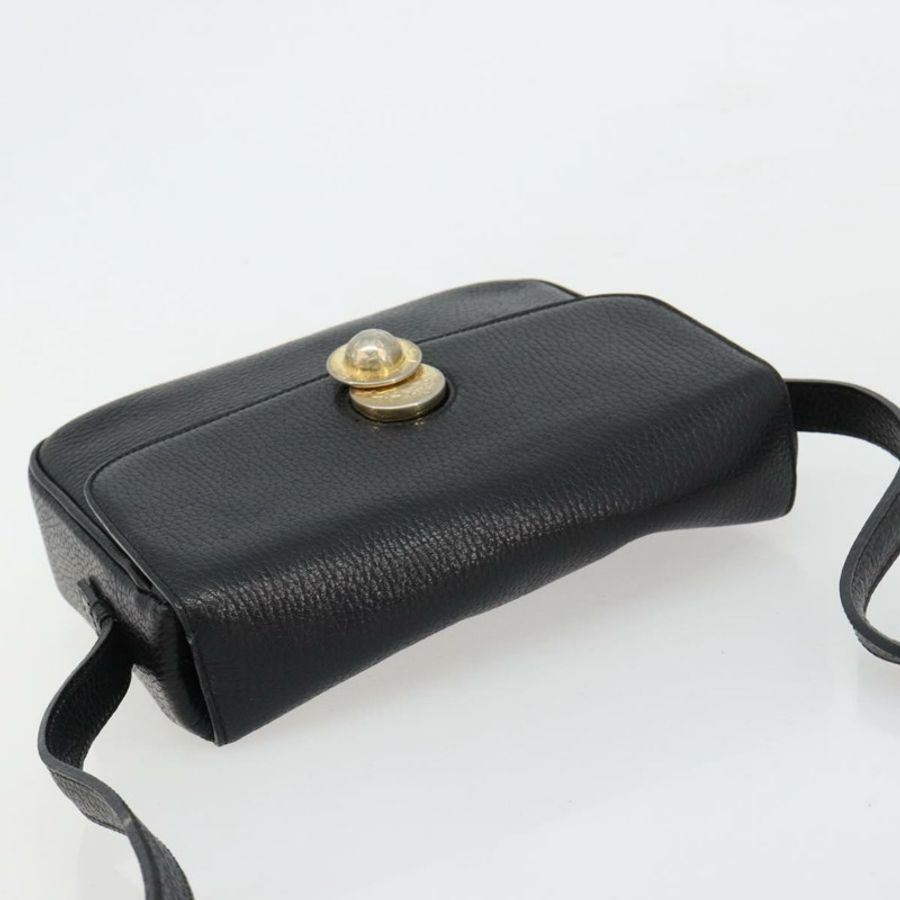 【日本直送】CELINE 黑色金色皮革肩背包，正品編號 178878A-5