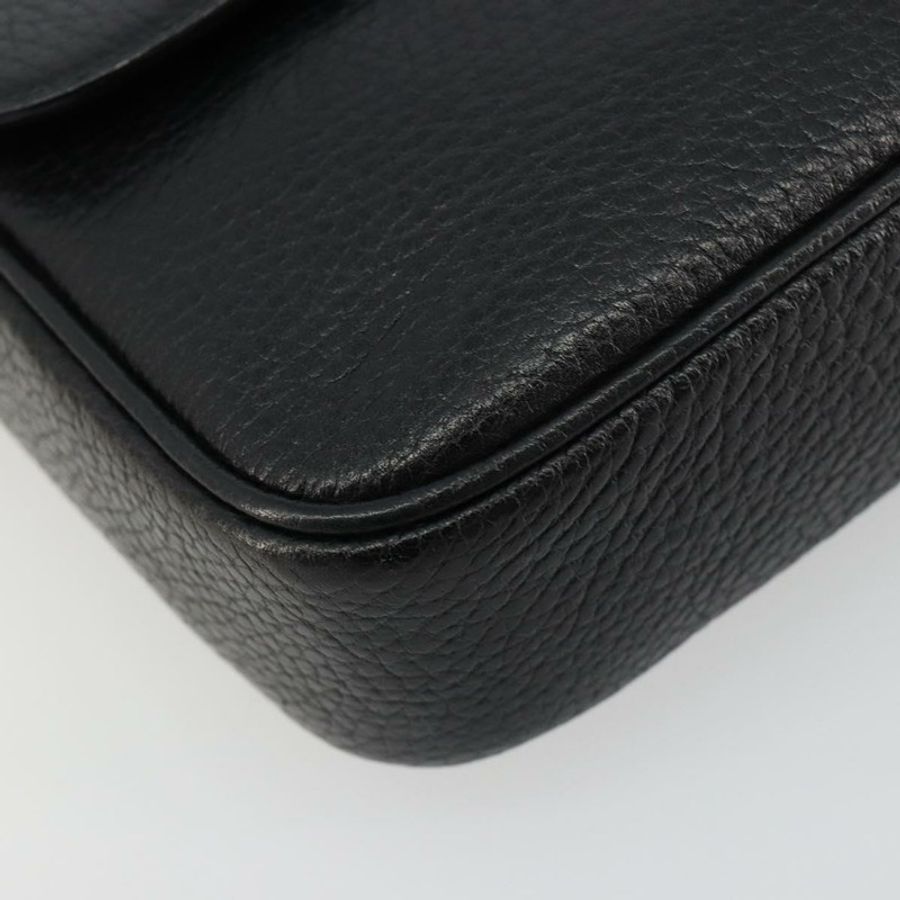 【日本直送】CELINE 黑色金色皮革肩背包，正品編號 178878A-13