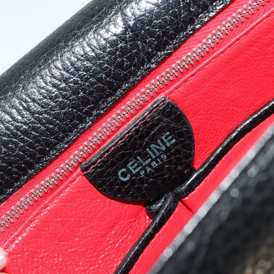 【日本直送】CELINE 黑色金色皮革肩背包，正品編號 178878A-18
