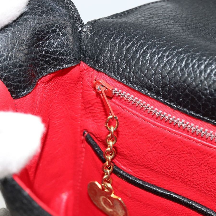 【日本直送】CELINE 黑色金色皮革肩背包，正品編號 178878A-21