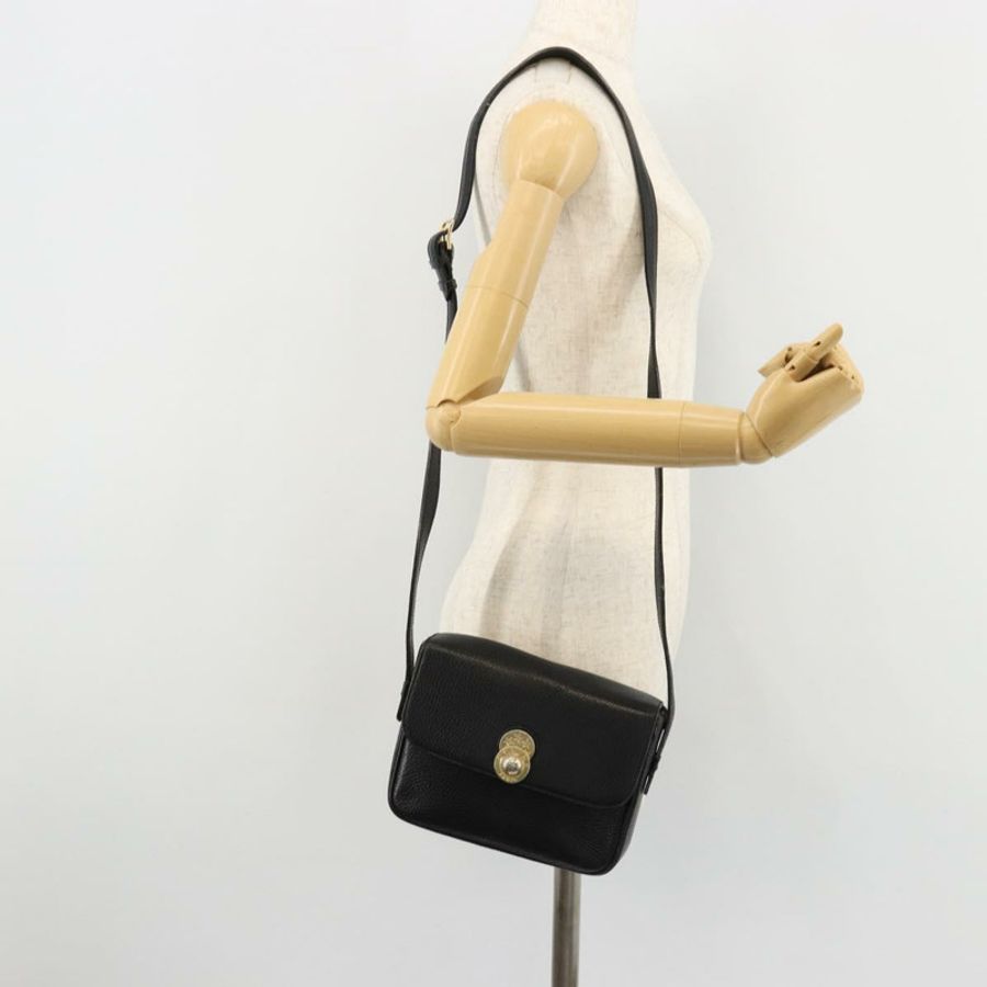 【日本直送】CELINE 黑色金色皮革肩背包，正品編號 178878A-24