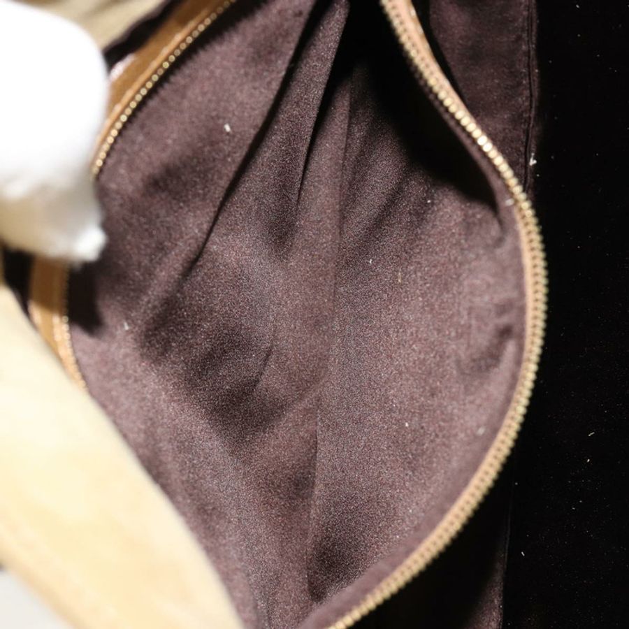 【日本直送】FENDI Mamma Baguette 肩背包 麂皮 米色 金色 正品 182030V-22