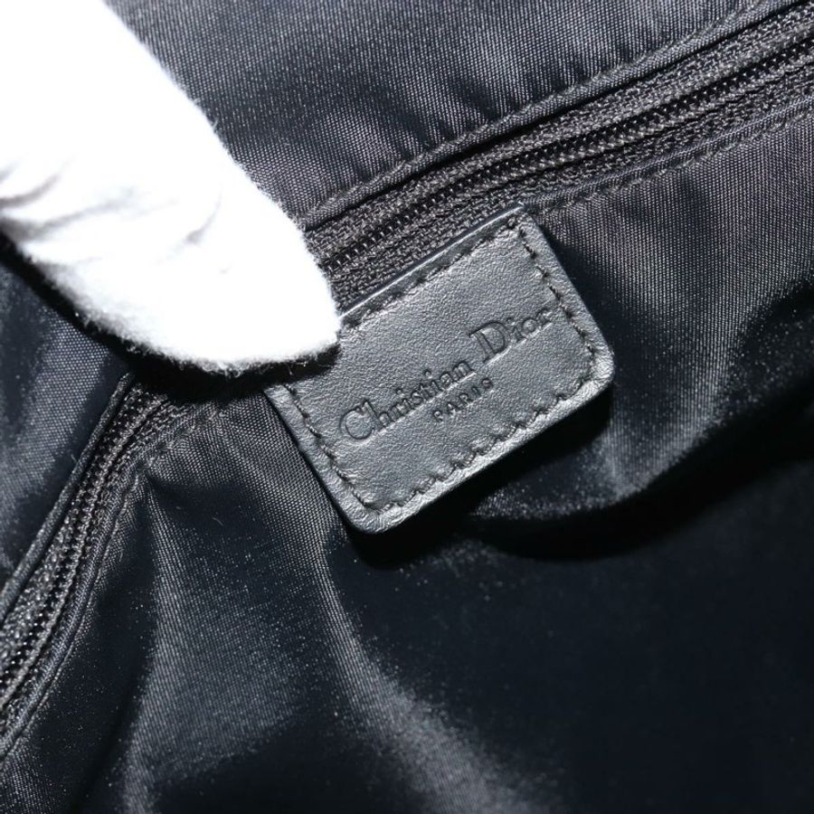 【日本直送】Christian Dior Trotter帆布手提包 黑色銀色 正品 181870A-16