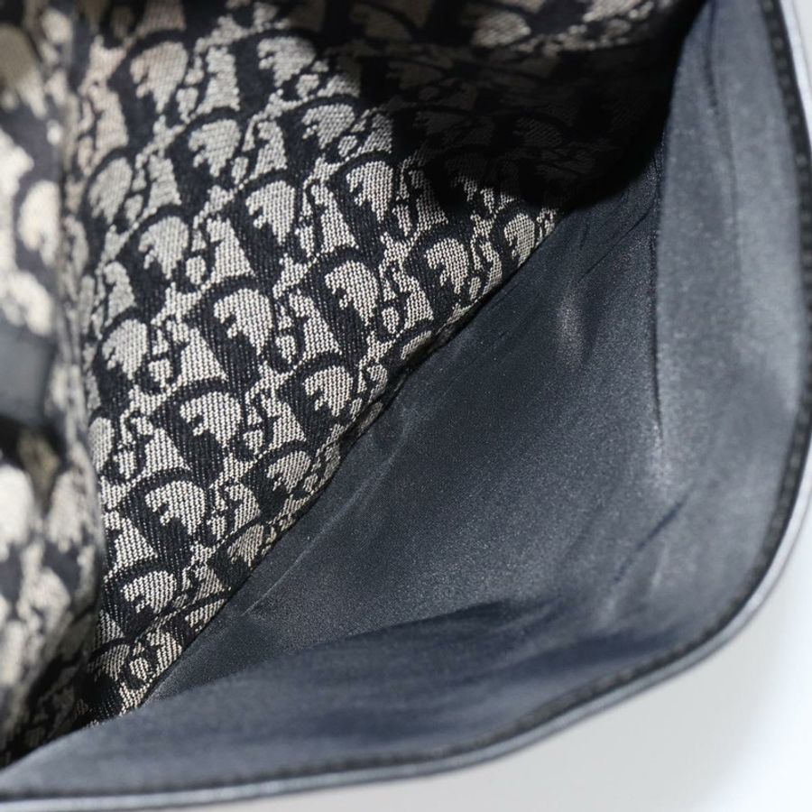 【日本直送】Christian Dior Trotter帆布手提包 黑色銀色 正品 181870A-21