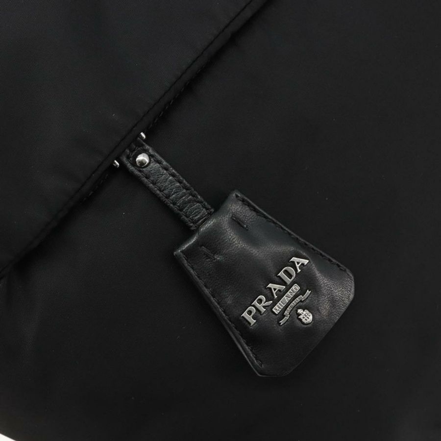【日本直送】PRADA 雙面手提包 尼龍 黑銀配色 正品 182129A-18
