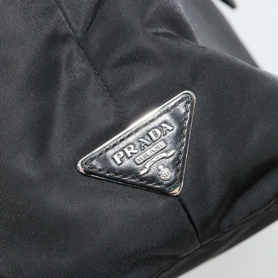 【日本直送】PRADA 雙面手提包 尼龍 黑銀配色 正品 182129A-19