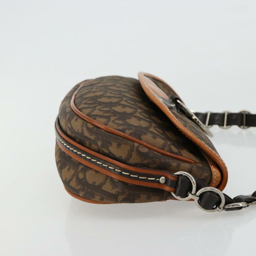 【日本直送】Christian Dior Trotter帆布浪漫手提包 PVC棕色銀色 正品 181891V-2