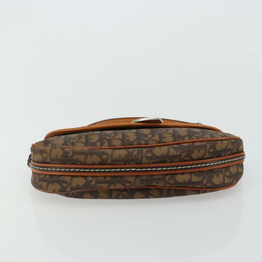 【日本直送】Christian Dior Trotter帆布浪漫手提包 PVC棕色銀色 正品 181891V-4