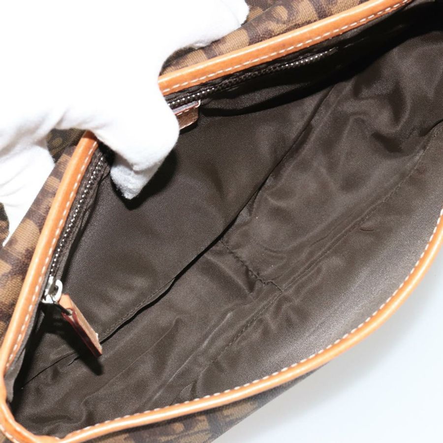 【日本直送】Christian Dior Trotter帆布浪漫手提包 PVC棕色銀色 正品 181891V-9