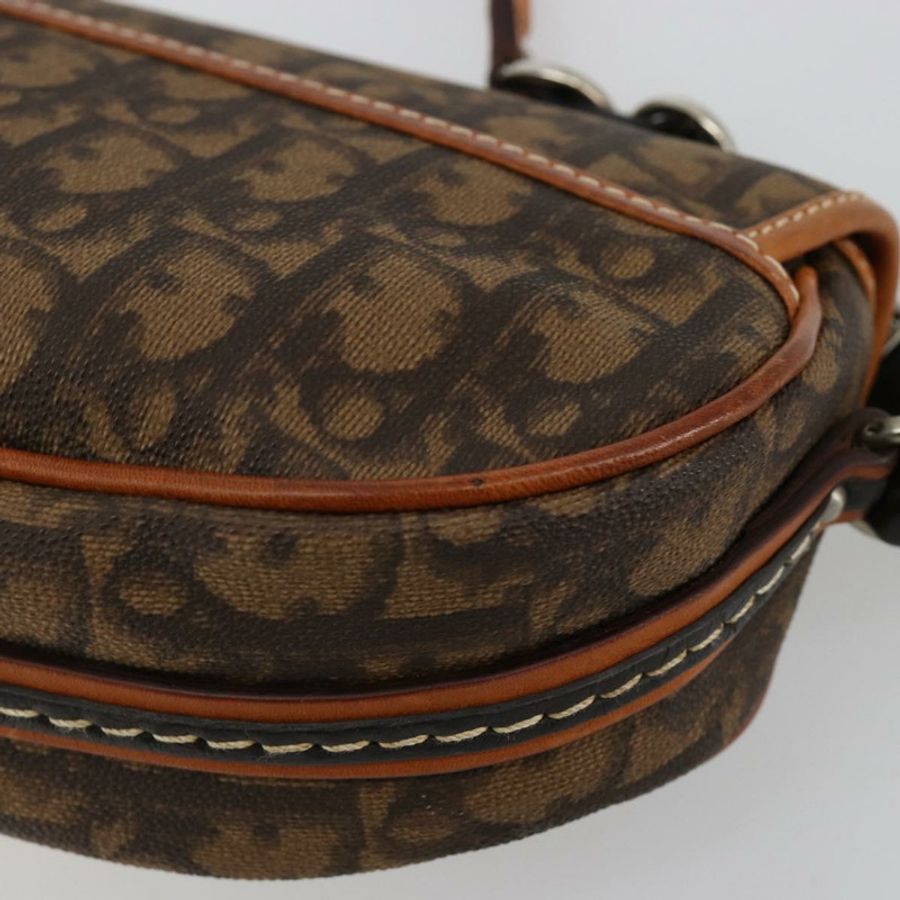 【日本直送】Christian Dior Trotter帆布浪漫手提包 PVC棕色銀色 正品 181891V-15