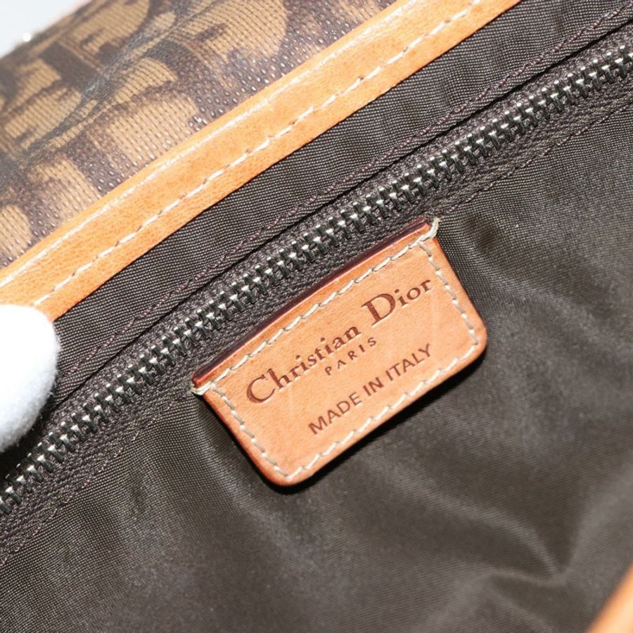 【日本直送】Christian Dior Trotter帆布浪漫手提包 PVC棕色銀色 正品 181891V-18