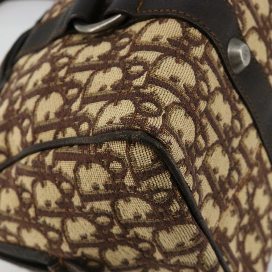 【日本直送】Christian Dior Trotter帆布手提包 棕色 銀色 正品 181890V-15