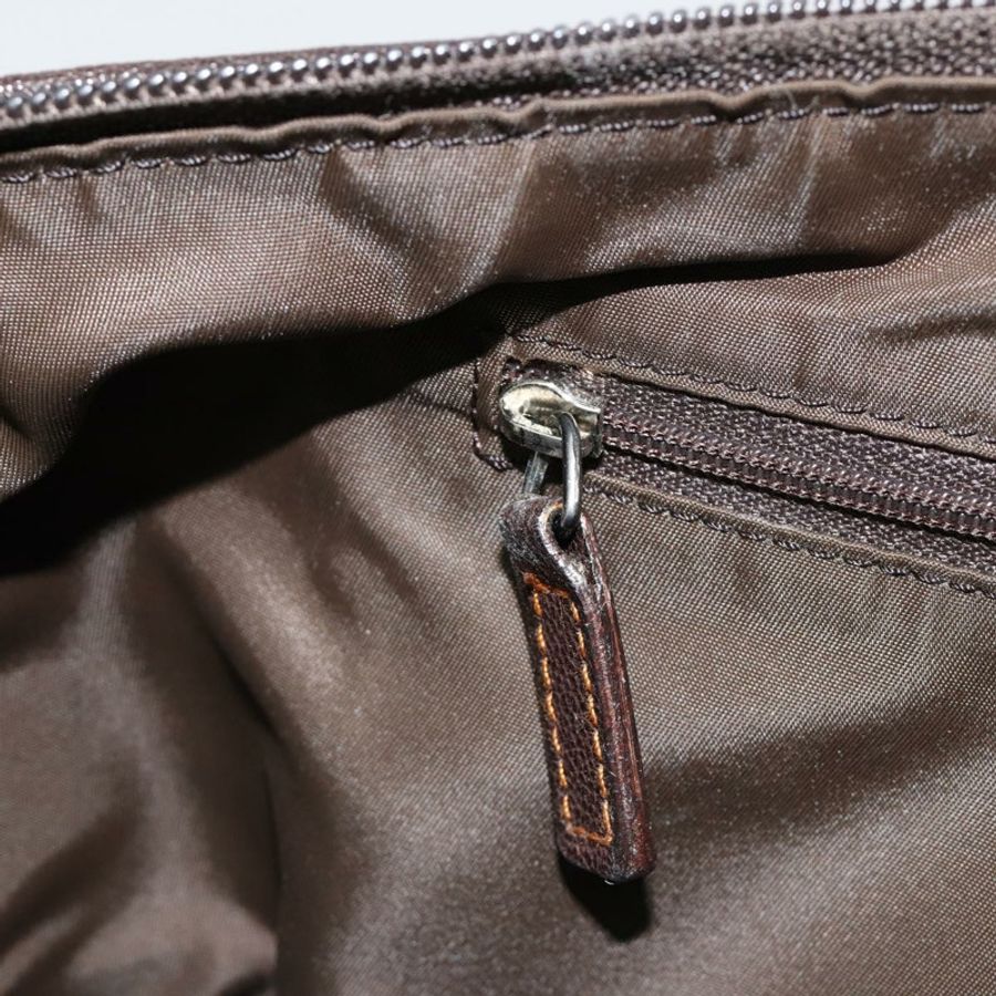 【日本直送】Christian Dior Trotter帆布手提包 棕色 銀色 正品 181890V-22