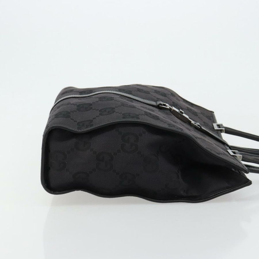 【日本直送】GUCCI GG帆布托特包 黑色 銀色 002 1064 3444 正品 182085A-2