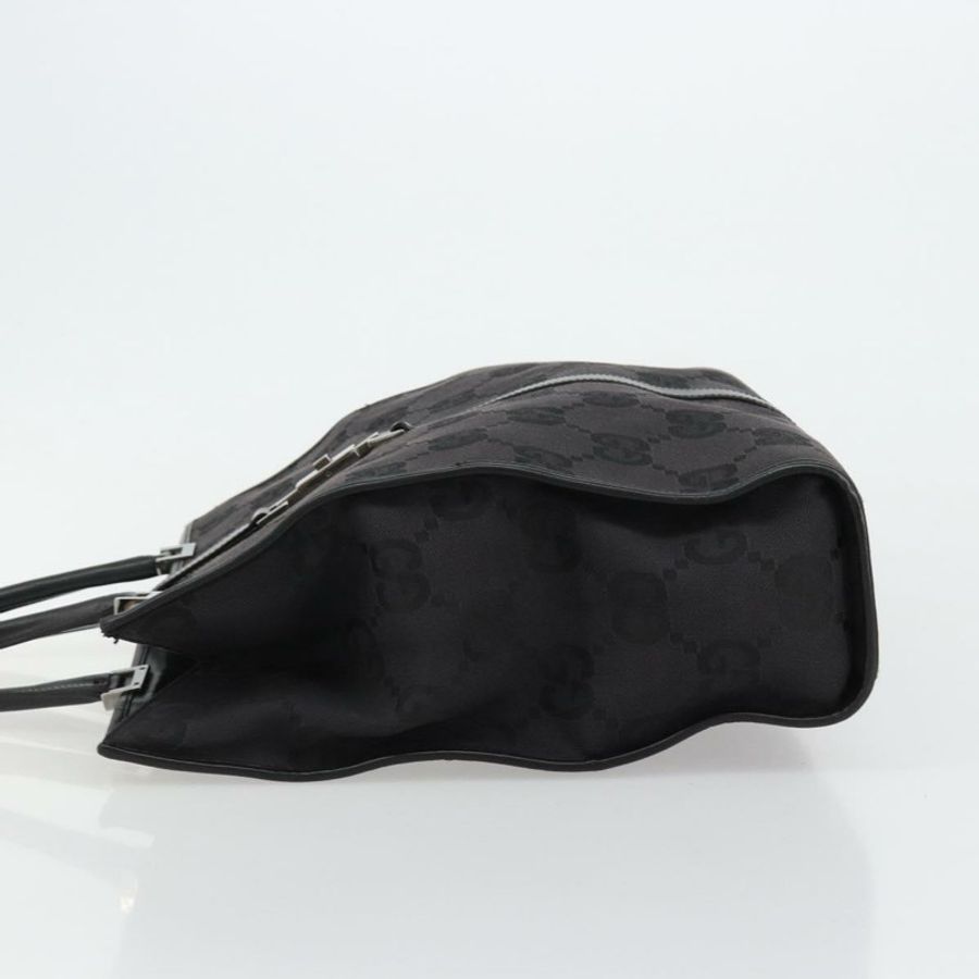 【日本直送】GUCCI GG帆布托特包 黑色 銀色 002 1064 3444 正品 182085A-3