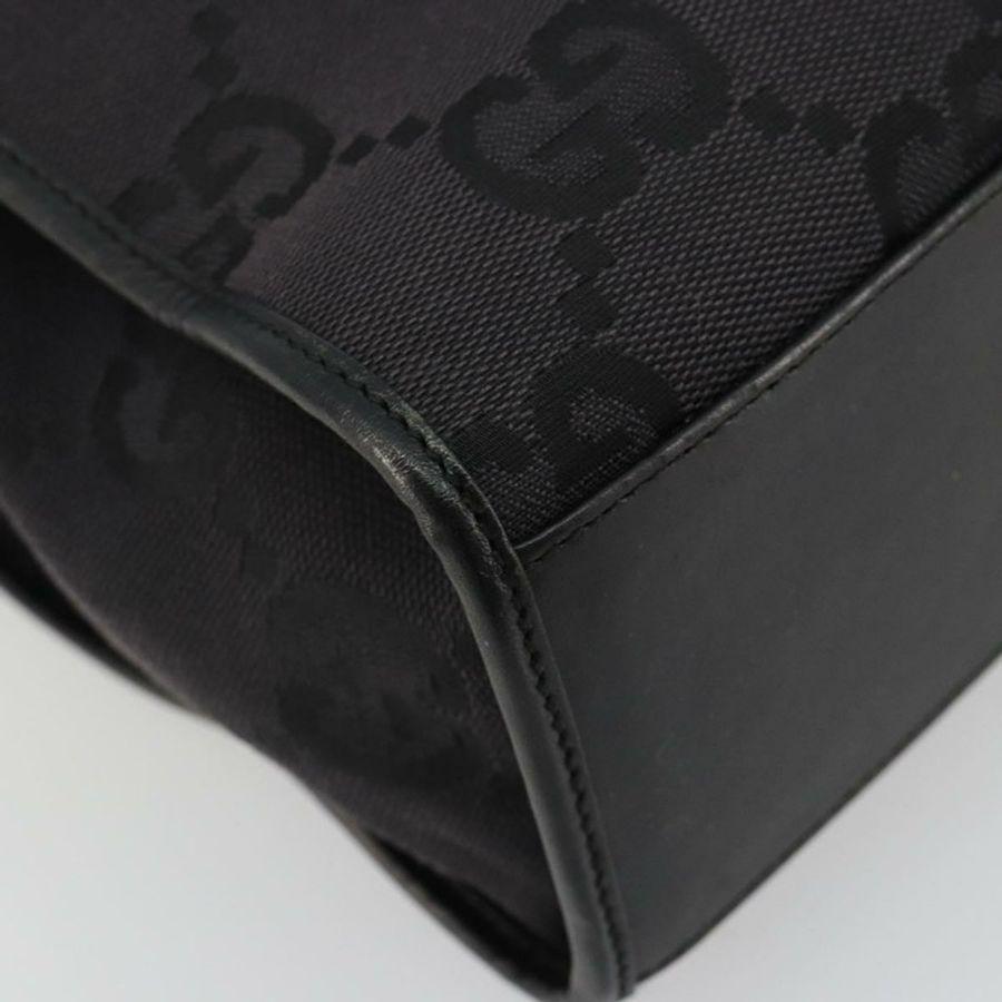 【日本直送】GUCCI GG帆布托特包 黑色 銀色 002 1064 3444 正品 182085A-13