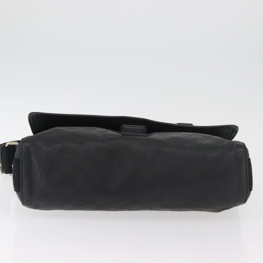 【日本直送】GUCCI GG帆布Guccissima WebSherry系列黑色皮革手提包 246067 正品 182188A-4