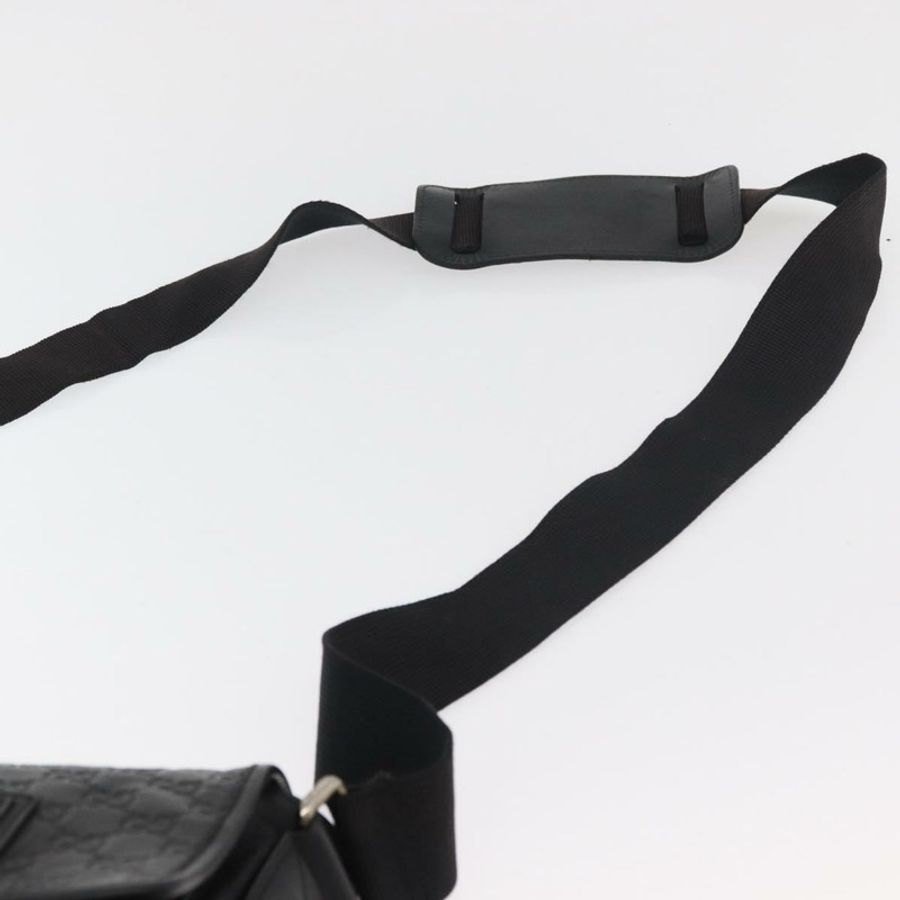 【日本直送】GUCCI GG帆布Guccissima WebSherry系列黑色皮革手提包 246067 正品 182188A-7