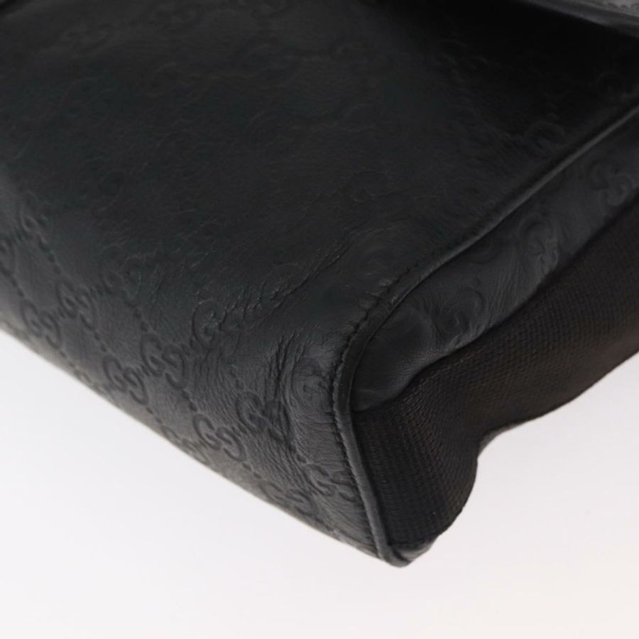 【日本直送】GUCCI GG帆布Guccissima WebSherry系列黑色皮革手提包 246067 正品 182188A-13