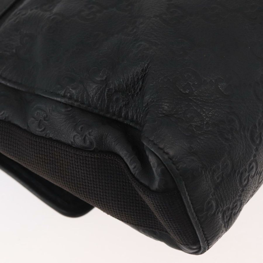 【日本直送】GUCCI GG帆布Guccissima WebSherry系列黑色皮革手提包 246067 正品 182188A-14