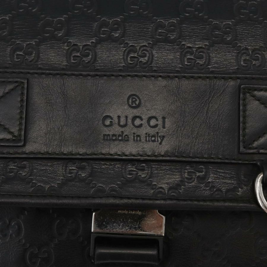【日本直送】GUCCI GG帆布Guccissima WebSherry系列黑色皮革手提包 246067 正品 182188A-16