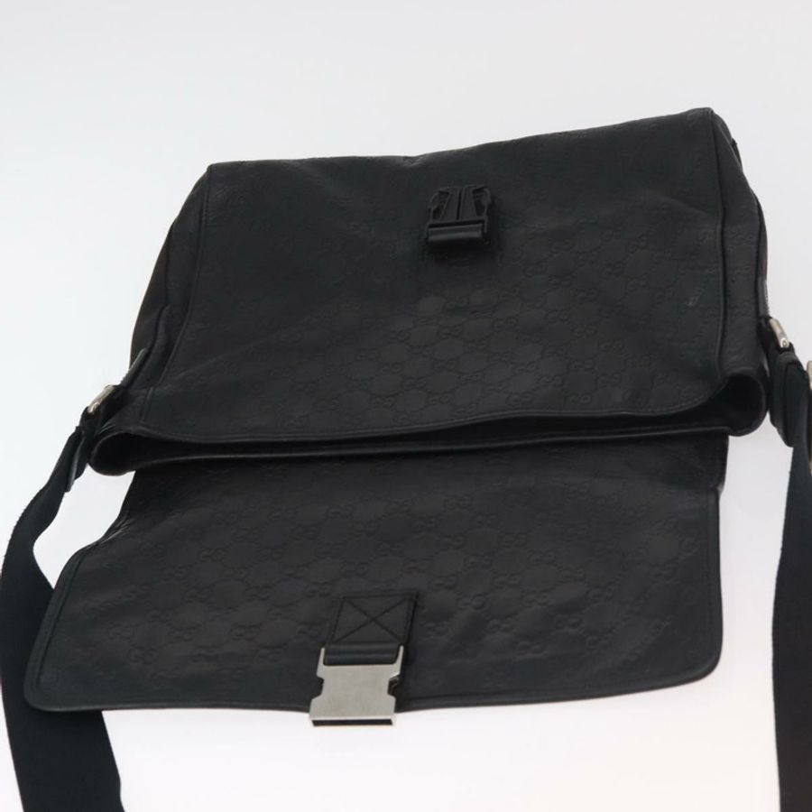 【日本直送】GUCCI GG帆布Guccissima WebSherry系列黑色皮革手提包 246067 正品 182188A-17