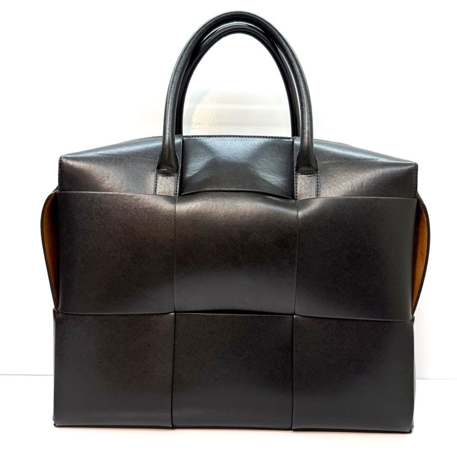 BOTTEGA VENETA ARCO 大型編織兩用托特包 黑色-1