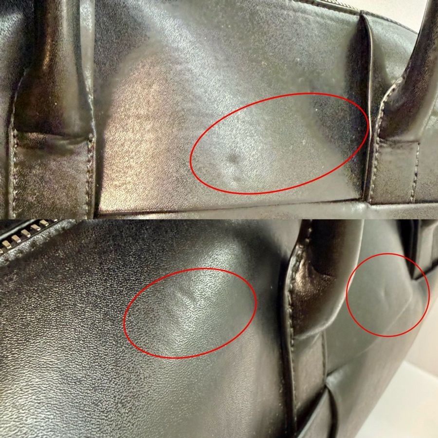 BOTTEGA VENETA ARCO 大型編織兩用托特包 黑色-9
