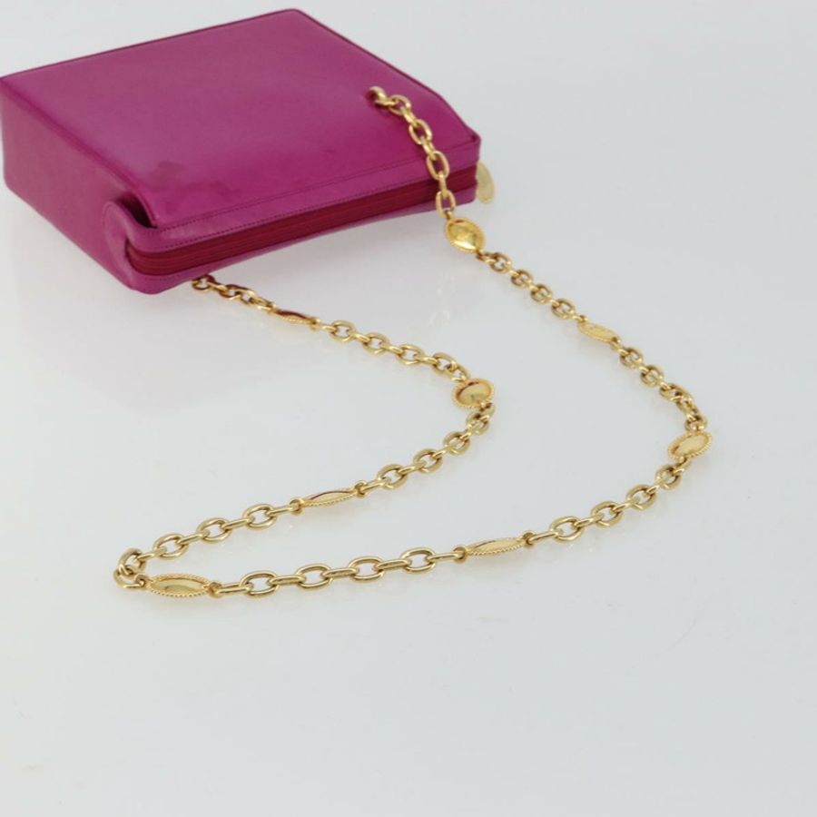 【日本直送】Christian Dior 鏈條肩背包 皮革 粉紅色 金色 正品 182225A-6