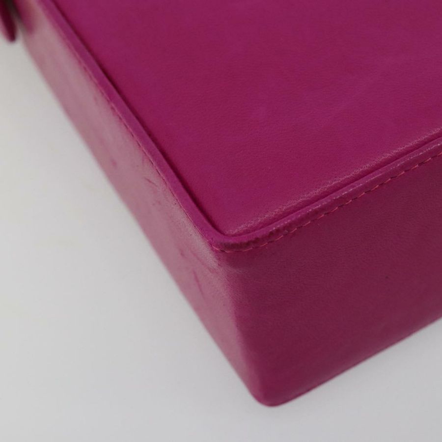 【日本直送】Christian Dior 鏈條肩背包 皮革 粉紅色 金色 正品 182225A-13