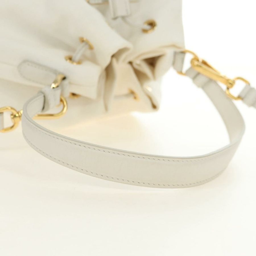 【日本直送】PRADA 藤編兩用白金手提包 正品 181826SM-6