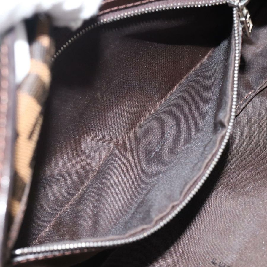 【日本直送】FENDI Zucca帆布Mamma Baguette單肩包 黑色棕色 正品 182220SAM-9