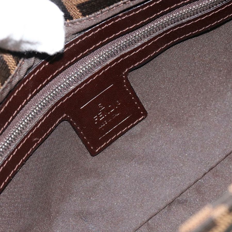 【日本直送】FENDI Zucca帆布Mamma Baguette單肩包 黑色棕色 正品 182220SAM-18