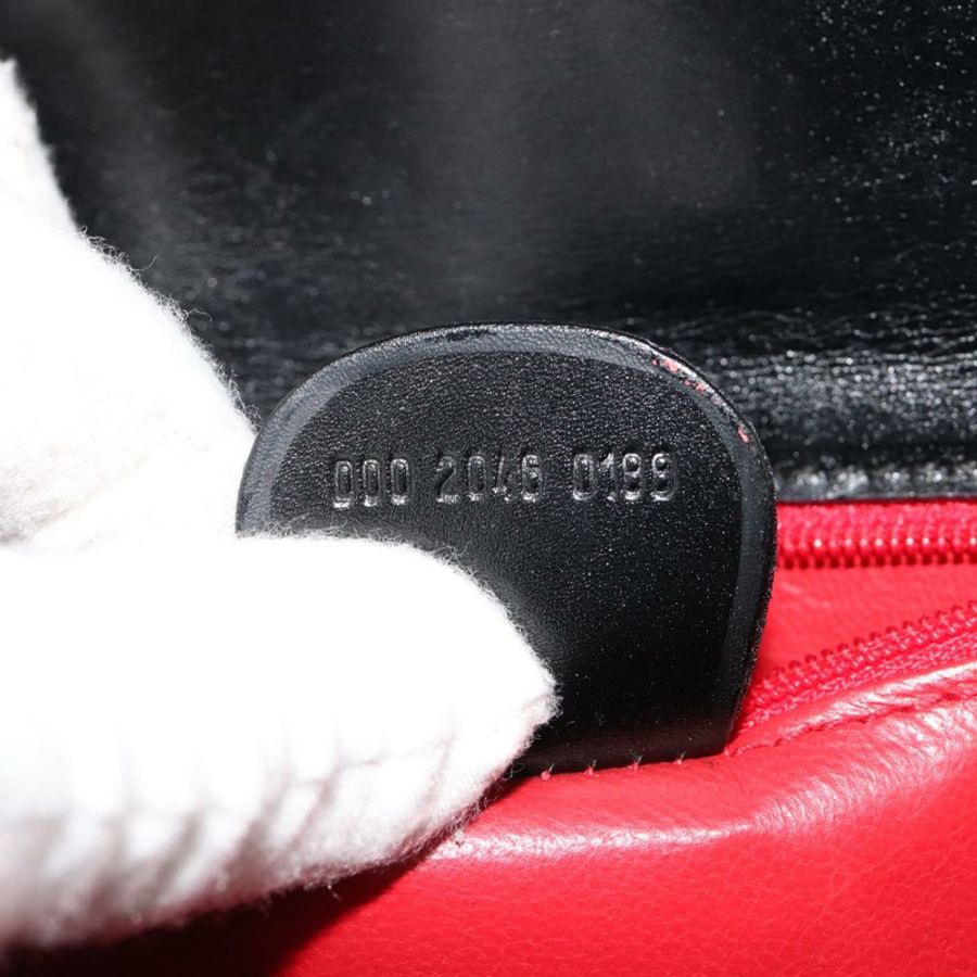 【日本直送】GUCCI 竹節手提包 皮革 黑色 金色 000 2046 0188 正品 182167V-10