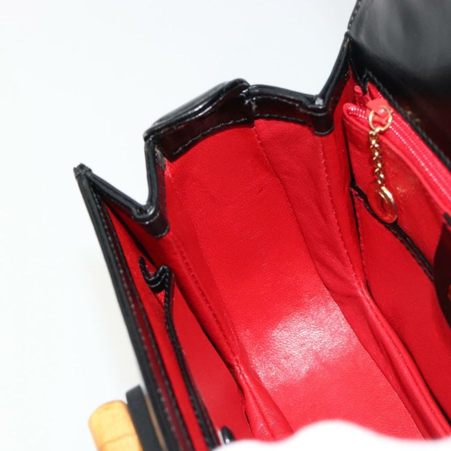 【日本直送】GUCCI 竹節手提包 皮革 黑色 金色 000 2046 0188 正品 182167V-20