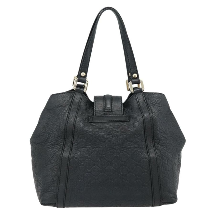 【日本直送】GUCCI GG帆布Guccissima托特包,黑色金色皮革款,貨號233607,正品編號182177V-1