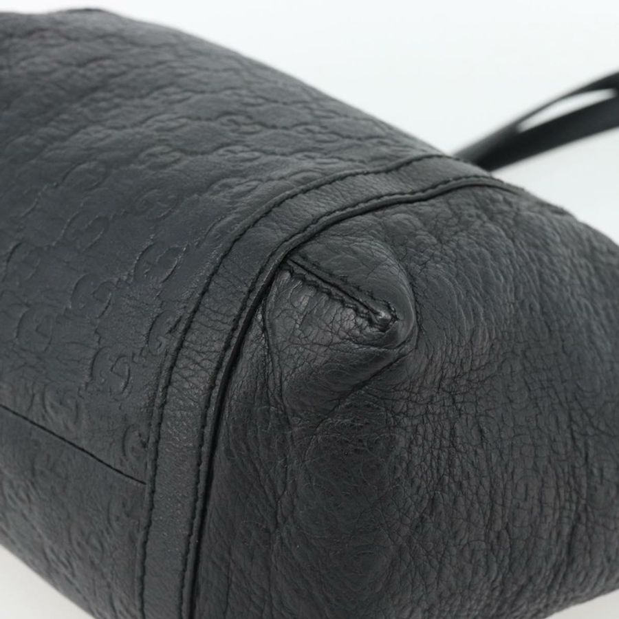 【日本直送】GUCCI GG帆布Guccissima托特包,黑色金色皮革款,貨號233607,正品編號182177V-8