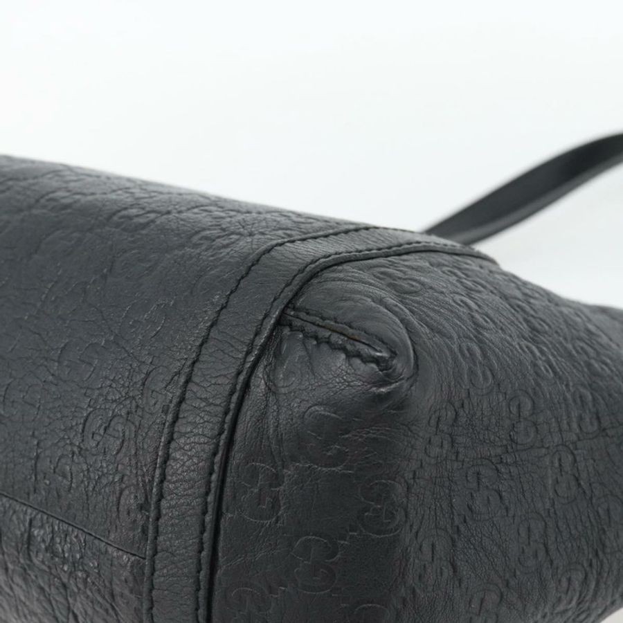 【日本直送】GUCCI GG帆布Guccissima托特包,黑色金色皮革款,貨號233607,正品編號182177V-14