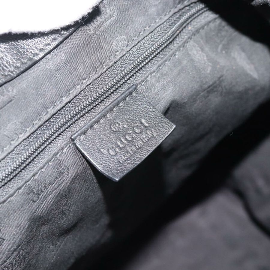 【日本直送】GUCCI GG帆布Guccissima托特包,黑色金色皮革款,貨號233607,正品編號182177V-16