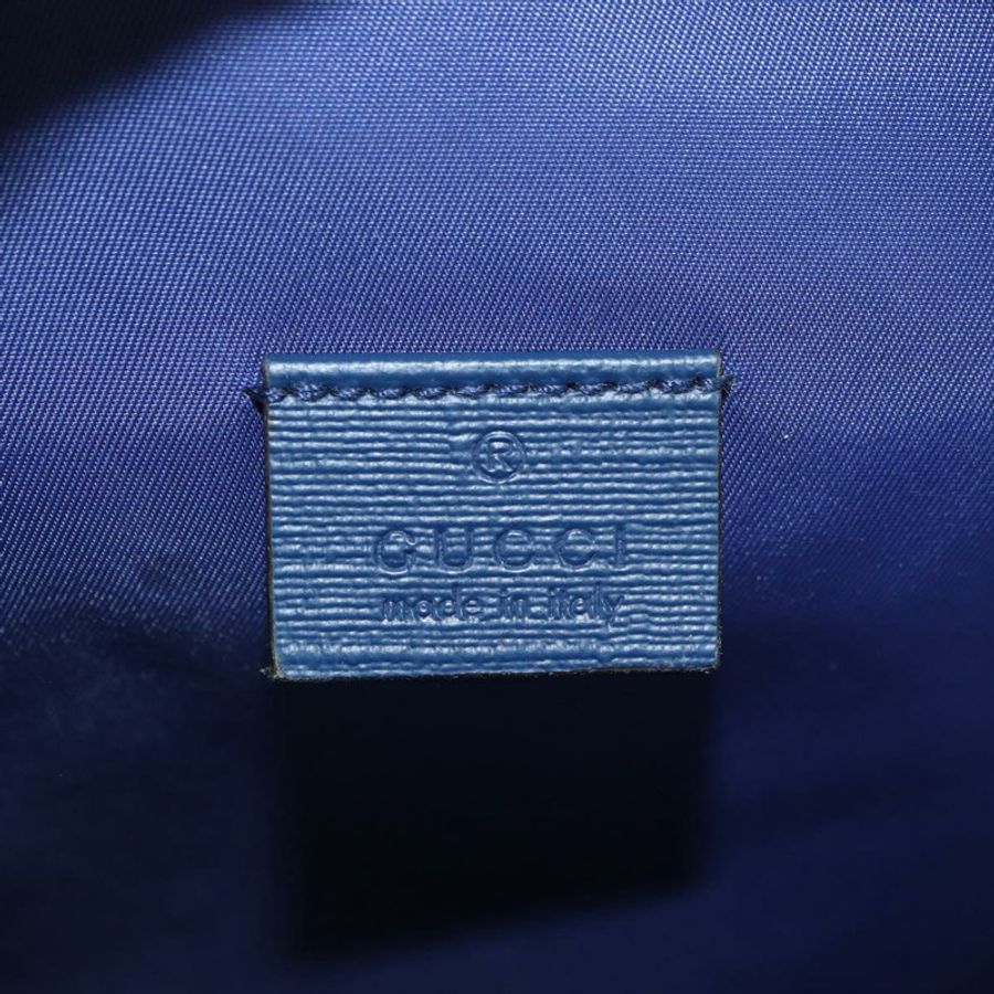 【日本直送】GUCCI Sherry Line 雙 G 雙肩包,皮革材質,海軍藍/銀色/紅色,貨號 752358,正品編號 181963M-20