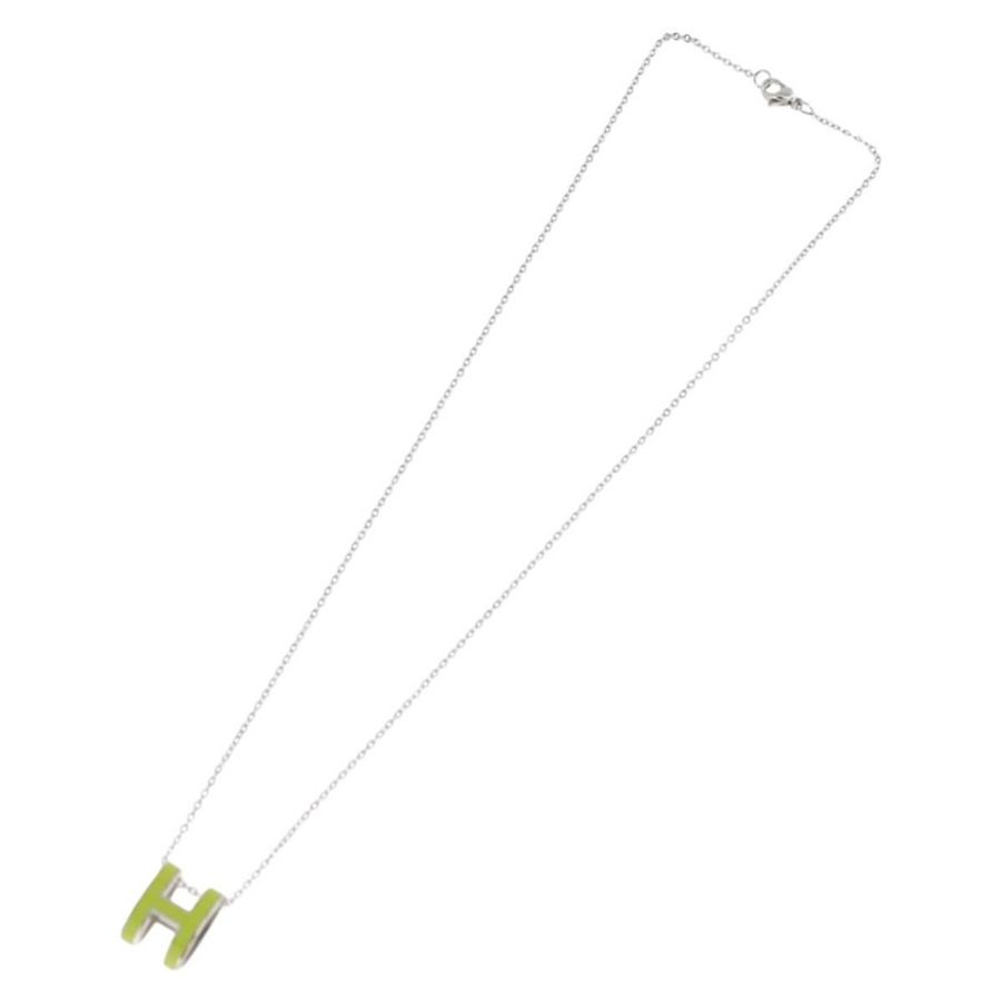 【日本直送】愛馬仕 Pop Ash H 項鍊 金屬 銀色 Auth 182551M-7