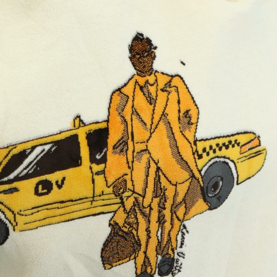 【日本直送】路易威登 (LOUIS VUITTON) 新款 Walkers 印花連帽衫 Virgil Abloh 棉質 M 象牙色 正品 182324SM-6