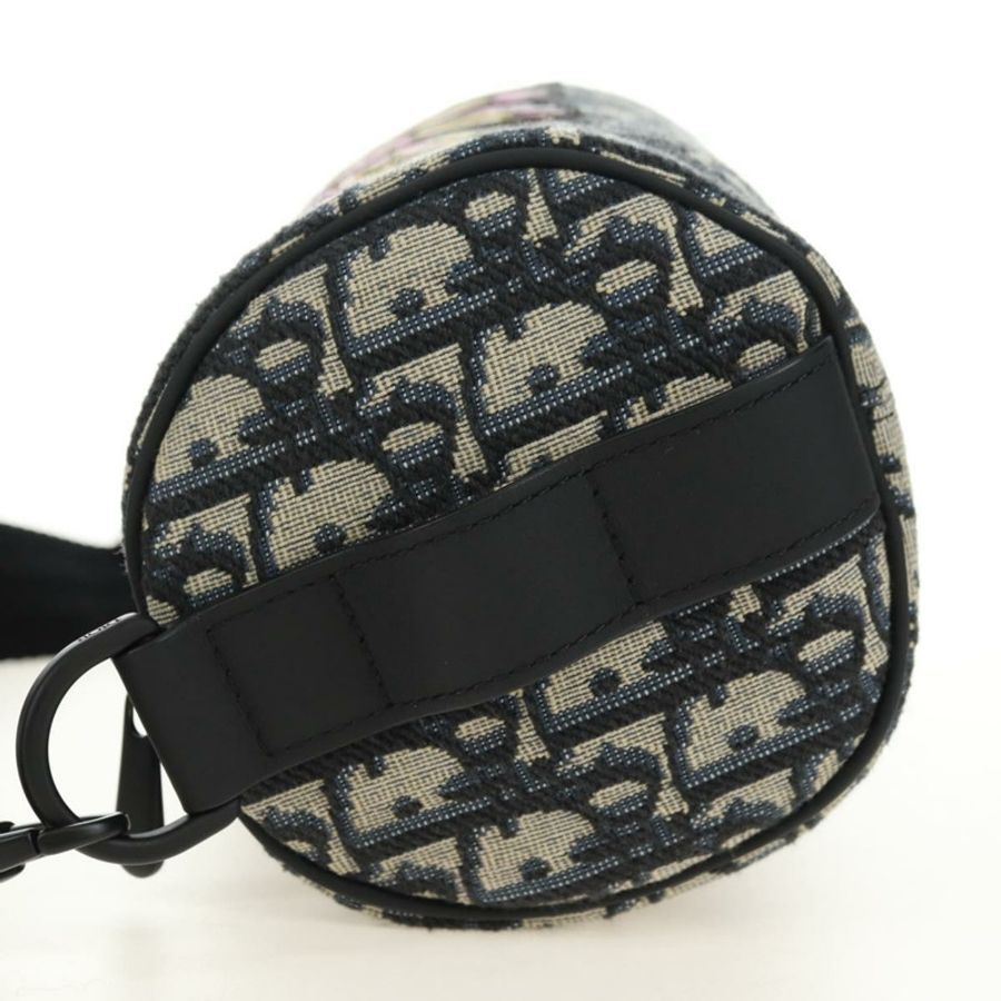 【日本直送】Christian Dior Trotter帆布斜紋兔迷你拉桿包 海軍藍 正品 182307SAM-2
