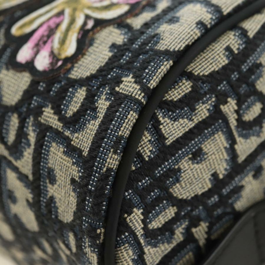 【日本直送】Christian Dior Trotter帆布斜紋兔迷你拉桿包 海軍藍 正品 182307SAM-15
