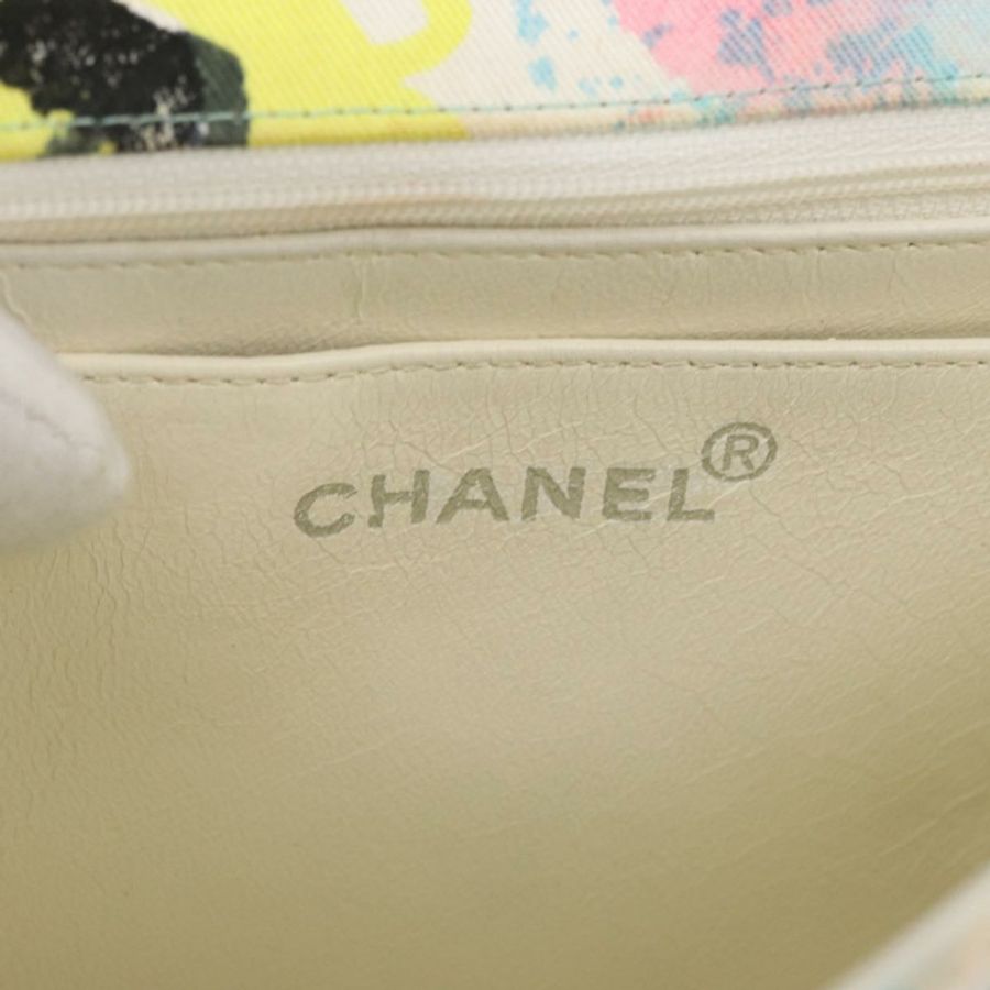【日本直送】香奈兒 (CHANEL) 絎縫鏈條單背包 棉質 多色 銀色 CC 標誌 正品 182692SAV-20